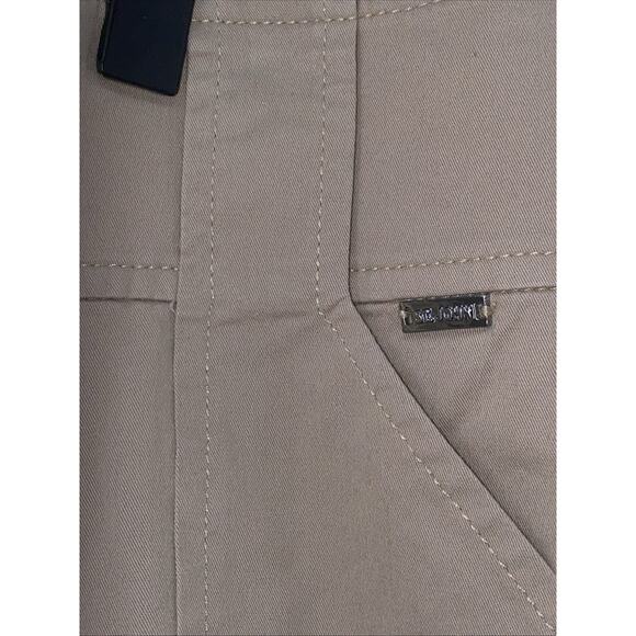 St John Women’s 12 Khaki Wide Leg Pants Cuffed High Rise - Picture 3 of 7